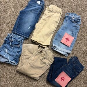 Used Girls jeans and shorts sizes 7/8 and 8